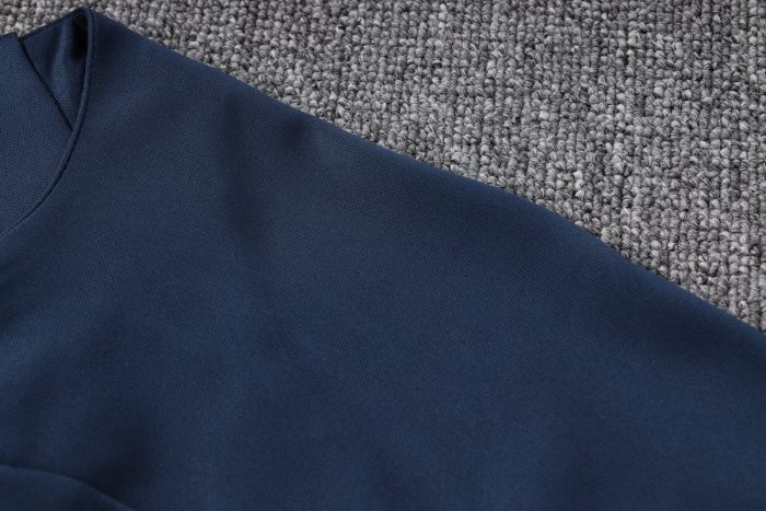 PSG 23-24 Long Zipper Jacket Navy Blue - 图片 5