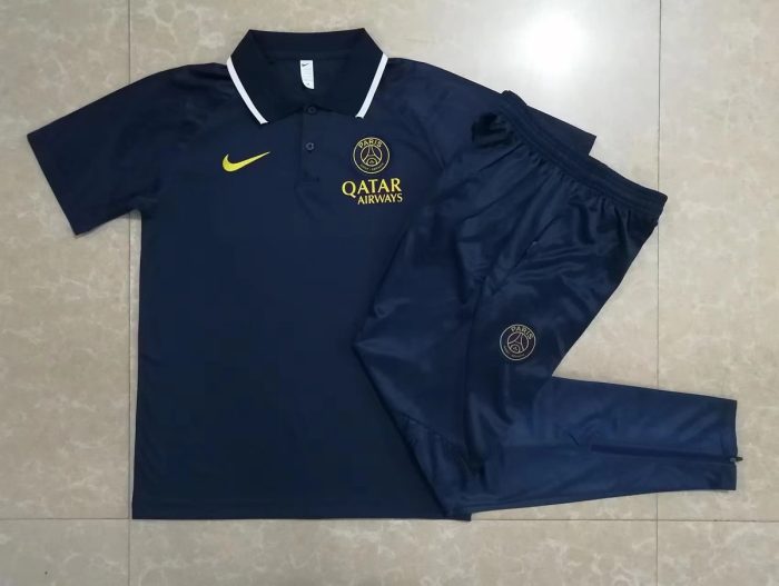 PSG 23-24 Polo Shirt Navy Blue - 图片 9