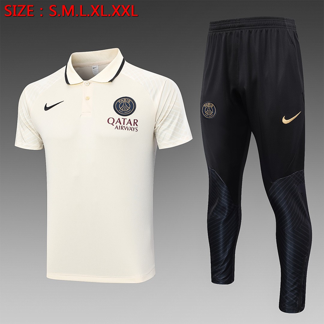 PSG 23-24 Polo Shirt Earth Yellow