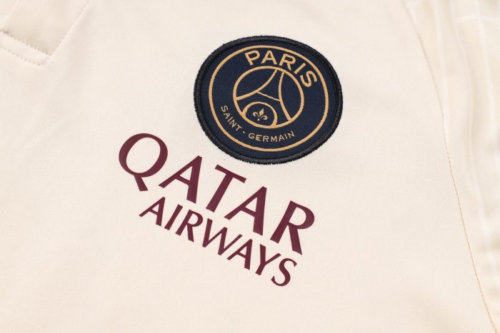 PSG 23-24 Polo Shirt Earth Yellow - 图片 5