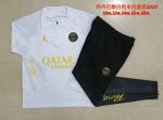 PSG 22/23 Jordan White Kids' Half-Zip Jacket - 图片 3