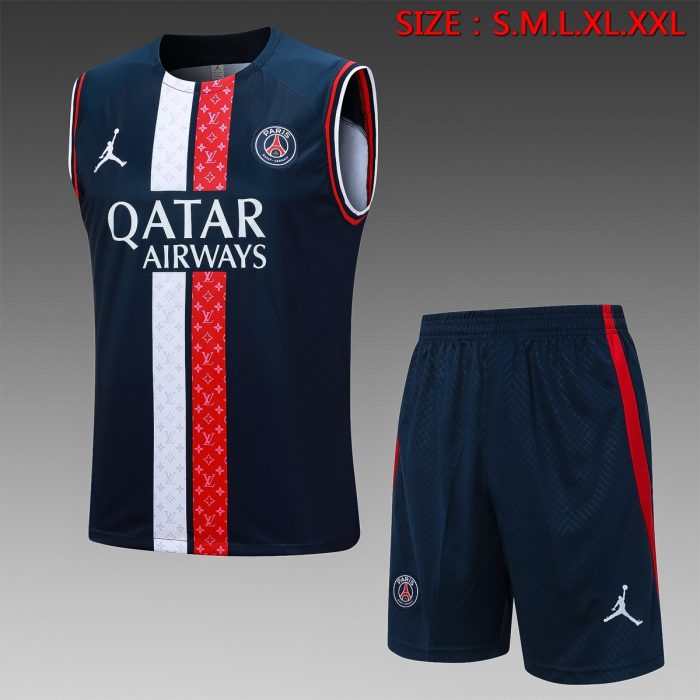 PSG 23/24 Jordan Blue Vest - 图片 8