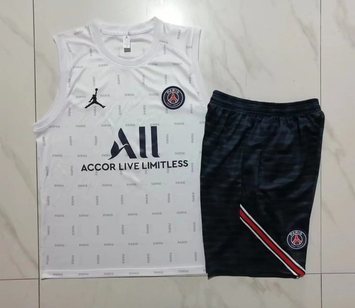 PSG 23/24 Jordan White Vest (Spray Ink) - 图片 9
