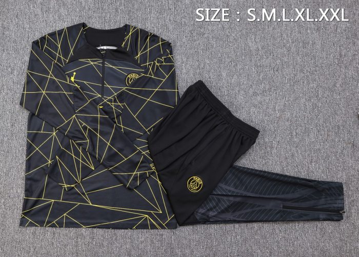 PSG 23-24 Jordan Black Training T-Shirt - 图片 2