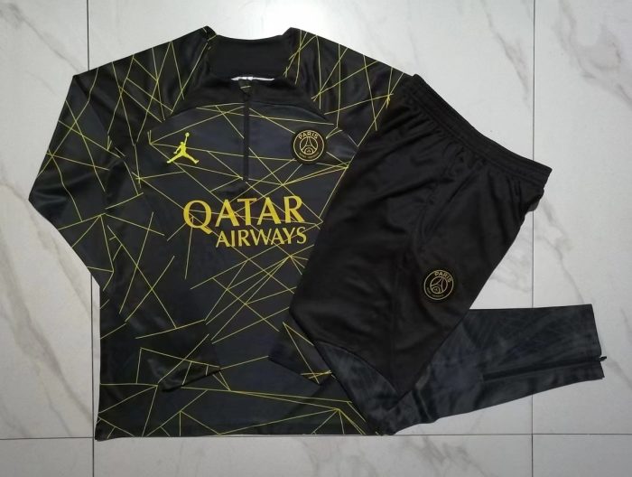 PSG 23-24 Jordan Black Training T-Shirt - 图片 9