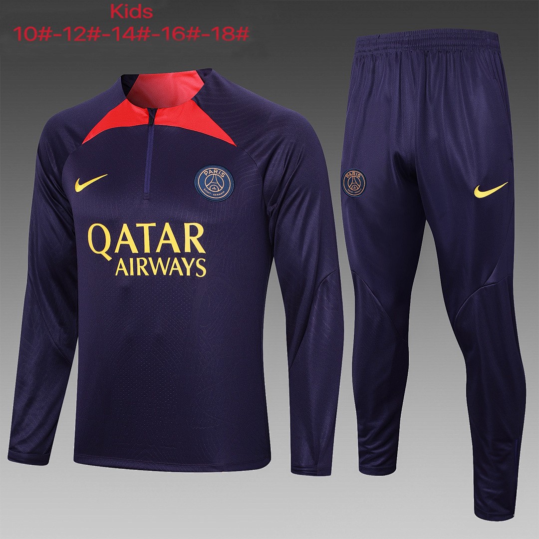 PSG 23/24 Half-Zip Jacket Dark Purple