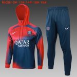 PSG 23-24 Half-Zip Hoodie Red