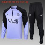 PSG 23-24 Light Purple Half-Zip Jacket Kids - 图片 2