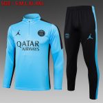 Paris Saint-Germain 23-24 Half-Zip Jacket Light Blue