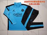 Paris Saint-Germain 23-24 Half-Zip Jacket Light Blue - 图片 9
