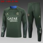 Paris Saint-Germain 23-24 Half-Zip Jacket Dark Green
