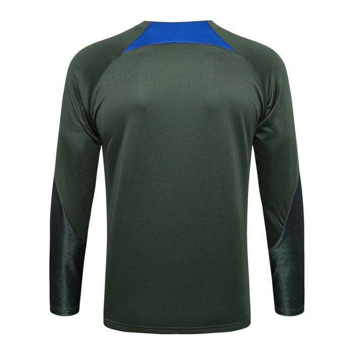 Paris Saint-Germain 23-24 Half-Zip Jacket Dark Green - 图片 8