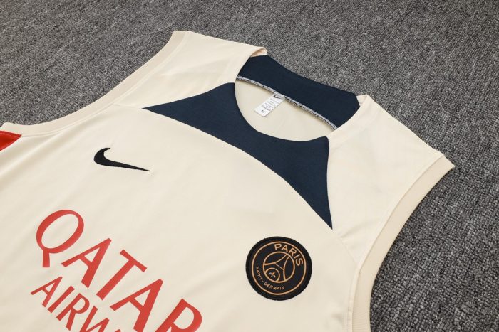 Paris PSG 23-24 Vest Apricot - 图片 6