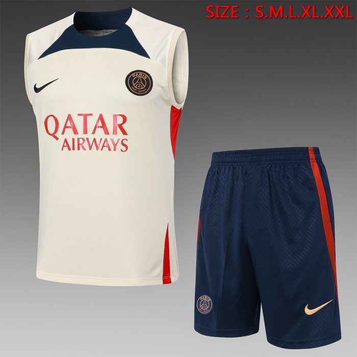 Paris PSG 23-24 Vest Apricot - 图片 8