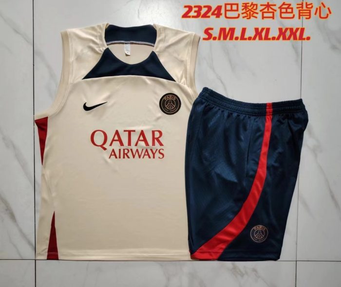 Paris PSG 23-24 Vest Apricot - 图片 9