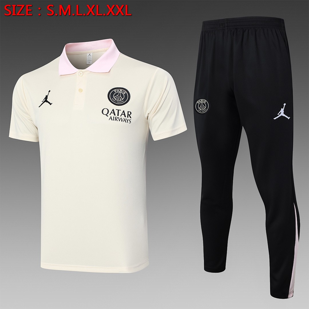 Paris Saint-Germain 24-25 Polo Shirt Apricot