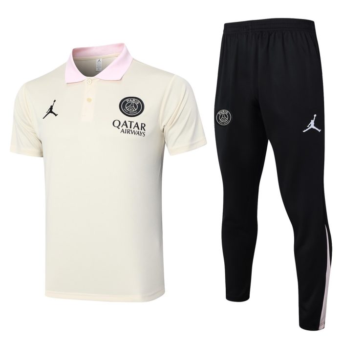 Paris Saint-Germain 24-25 Polo Shirt Apricot - 图片 8
