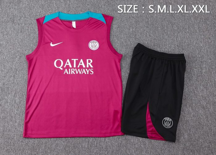 Paris Saint-Germain 24-25 Purple Red Vest - 图片 2