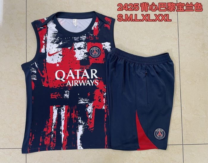 Paris Saint-Germain 24-25 Blue Splatter Vest - 图片 9