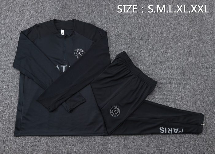 Paris Saint-Germain 25/26 Half-Zip Jacket Dark Gray - 图片 2