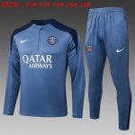 Paris Saint-Germain 2025/26 Half-Zip Jacket Grey Kids
