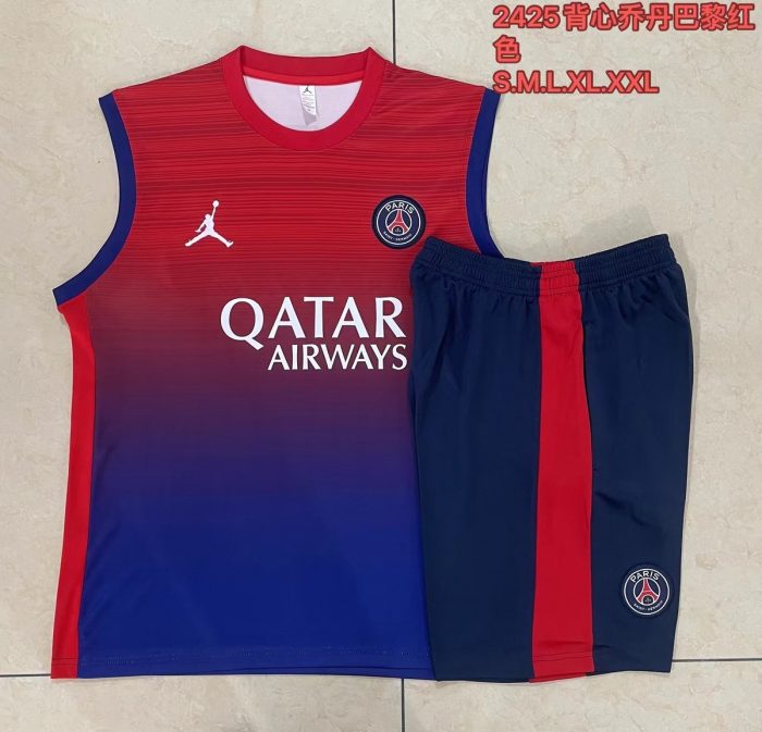 Paris Saint-Germain 24/25 Vest Red Blue Spray - 图片 9