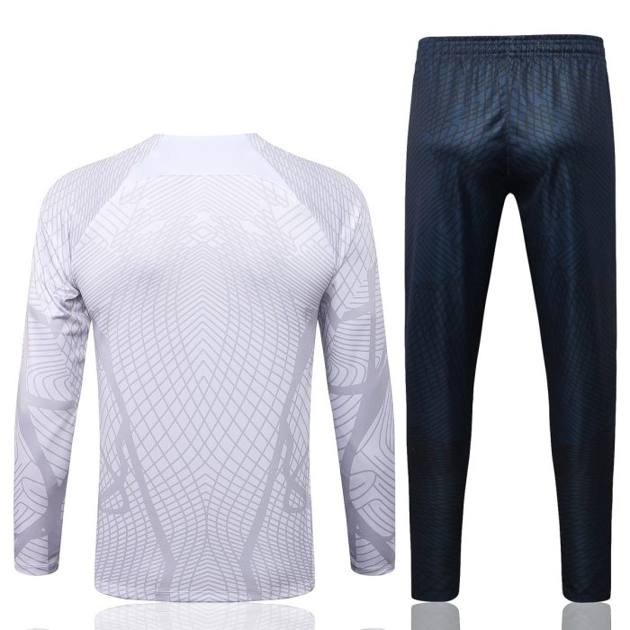 PSG 22-23 White Half-Zip Jacket (Spray Print) - 图片 7