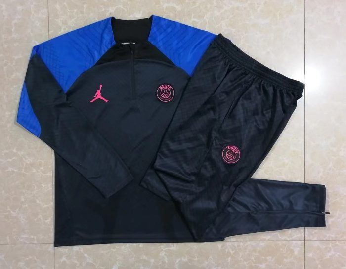 PSG 22/23 Jordan Black Half-Zip Jacket - 图片 9