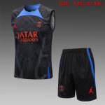 PSG 22/23 Jordan Black Vest (Spray Ink)