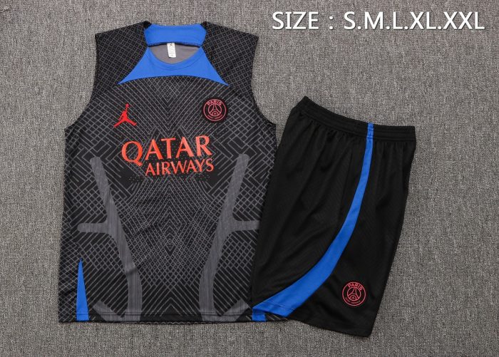 PSG 22/23 Jordan Black Vest (Spray Ink) - 图片 2