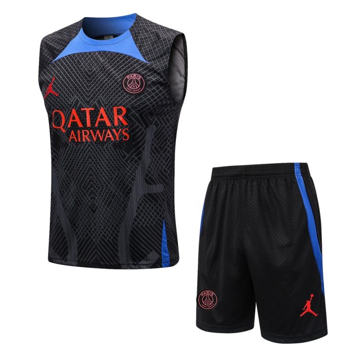 PSG 22/23 Jordan Black Vest (Spray Ink) - 图片 8