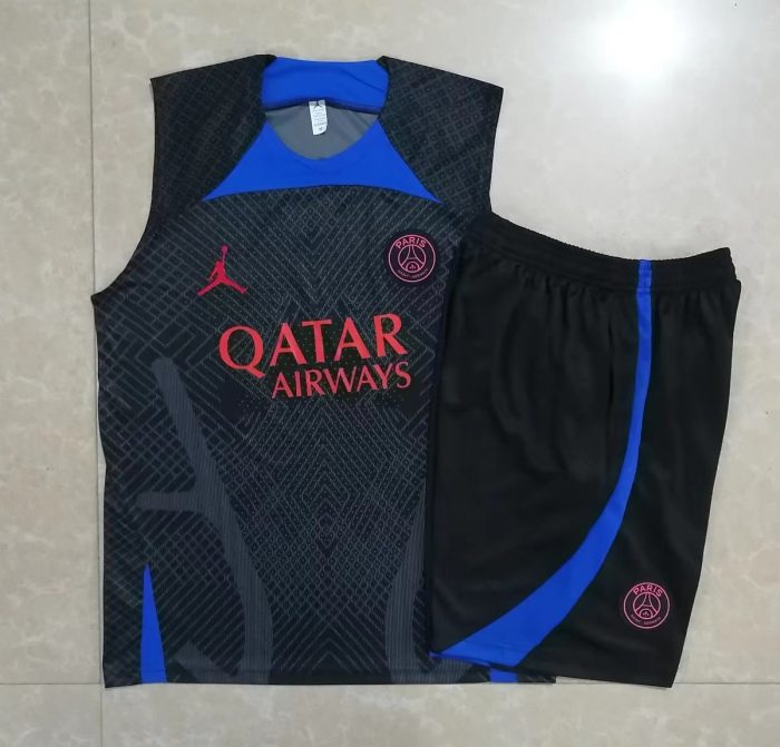 PSG 22/23 Jordan Black Vest (Spray Ink) - 图片 9