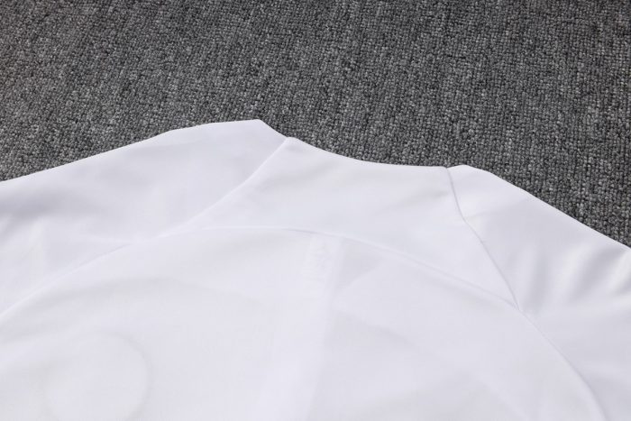 PSG 23/24 Jordan Half-Zip Jacket White - 图片 5