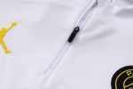 PSG 23/24 Jordan Half-Zip Jacket White - 图片 6