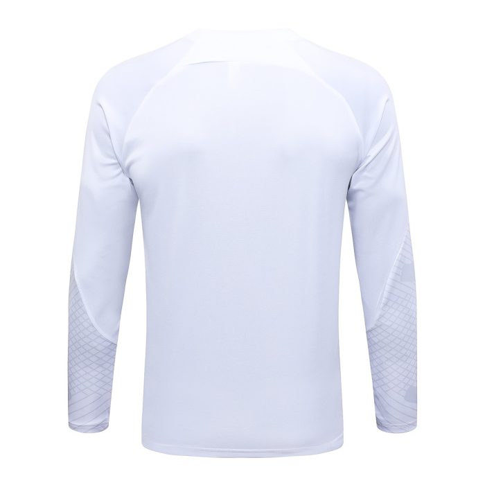 PSG 23/24 Jordan Half-Zip Jacket White - 图片 8