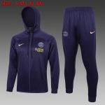 PSG 23-24 Half-Zip Hoodie Dark Purple