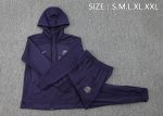 PSG 23-24 Half-Zip Hoodie Dark Purple - 图片 2