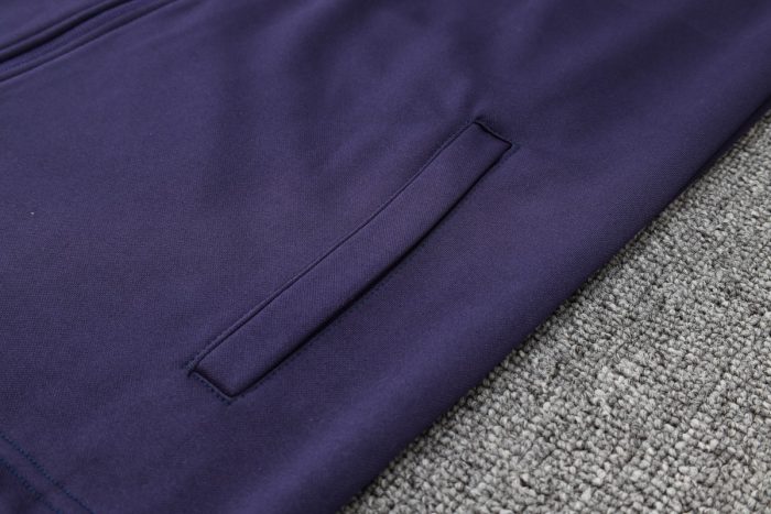 PSG 23-24 Half-Zip Hoodie Dark Purple - 图片 5