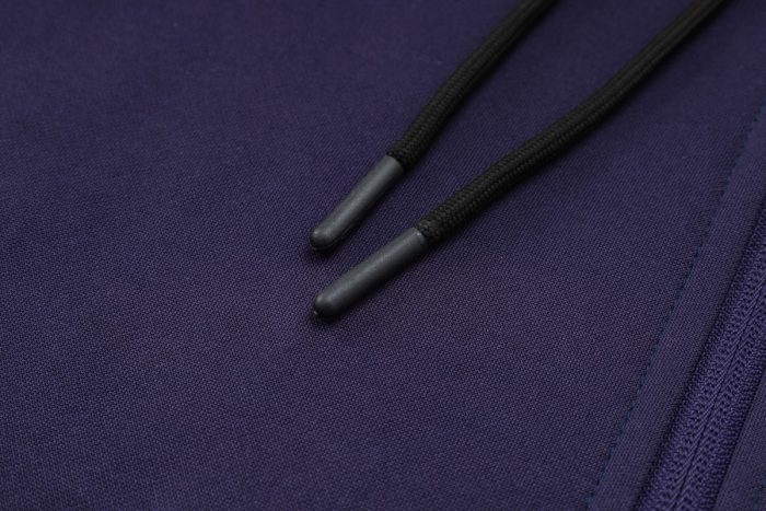 PSG 23-24 Half-Zip Hoodie Dark Purple - 图片 6