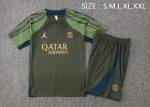 Paris Saint-Germain 24-25 Jordan Dark Green Short Sleeve Training Shirt - 图片 2