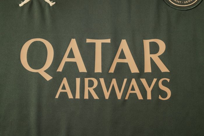Paris Saint-Germain 24-25 Jordan Dark Green Short Sleeve Training Shirt - 图片 5
