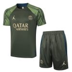 Paris Saint-Germain 24-25 Jordan Dark Green Short Sleeve Training Shirt - 图片 8
