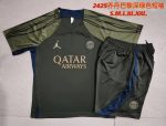 Paris Saint-Germain 24-25 Jordan Dark Green Short Sleeve Training Shirt - 图片 9