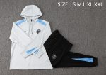 PSG 24-25 Half-Zip Hoodie Light Gray - 图片 2