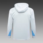 PSG 24-25 Half-Zip Hoodie Light Gray - 图片 3