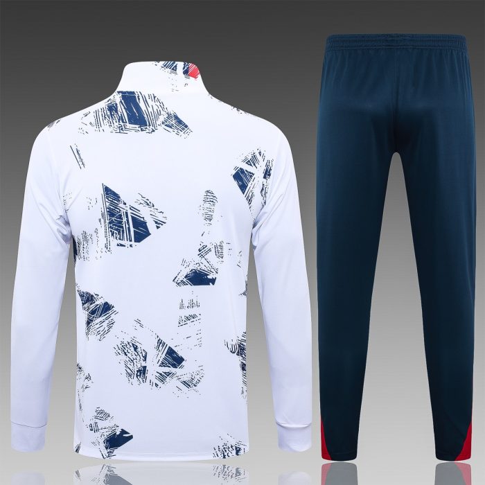 Paris Saint-Germain 24/25 White Spray Print Long Zip Jacket - 图片 6
