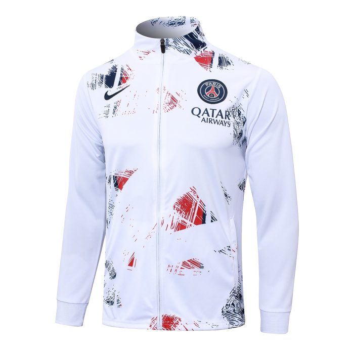 Paris Saint-Germain 24/25 White Spray Print Long Zip Jacket - 图片 8