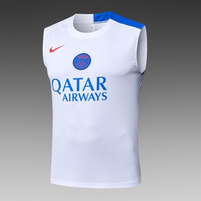 Paris PSG White Vest - 图片 8