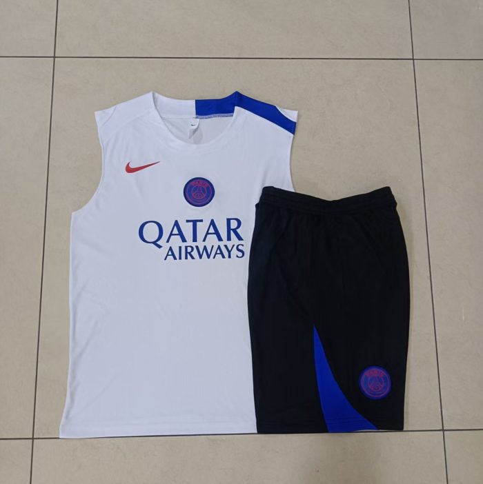 Paris PSG White Vest - 图片 9
