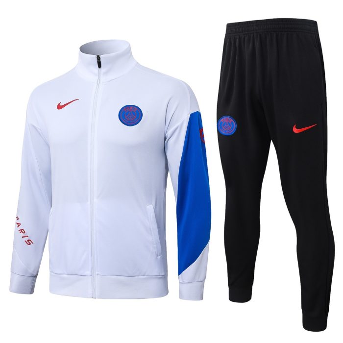PSG 2025/26 Long Zip Jacket White - 图片 8